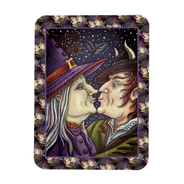 ALDRIG FÖR GAMLA FÖR ROMANTIK, VITCH & WARLOCK I K MAGNET (Vertikal)