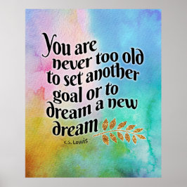 Aldrig för gammal för att drömma poster