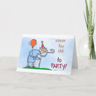 Aldrig för gammalt att festa kort