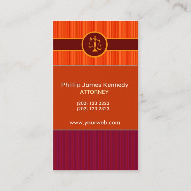 Aldrig för MUch Rand    Attorney Möte Tidsbeställning Kort (Framsida)