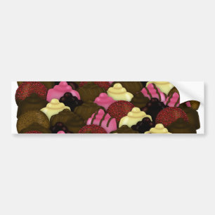 Aldrig för mycket choklad - Valentines day-godis Bildekal