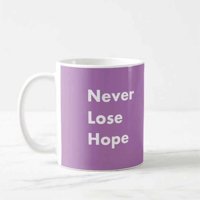 Aldrig förlora hoppet kaffemugg (Vänster)