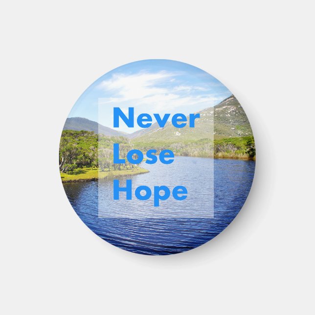 Aldrig förlora hoppet magnet (Framsidan)