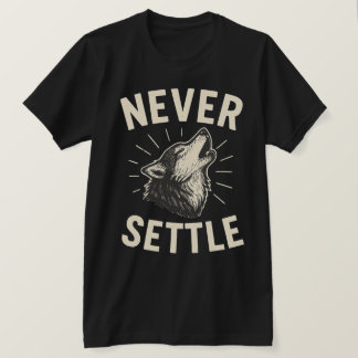 ALDRIG GE SIG T SHIRT