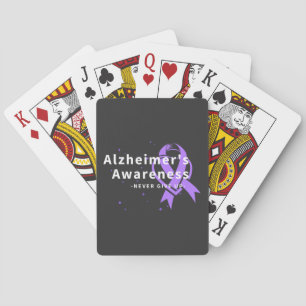 Aldrig Ge Up - Alzheimers medvetenhet Casinokort