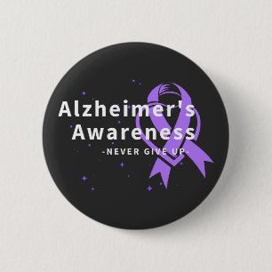 Aldrig Ge Up - Alzheimers medvetenhet Knapp