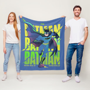 Aldrig Ge Up Batman Running Graphic Fleecefilt