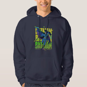 Aldrig Ge Up Batman Running Graphic Hoodie