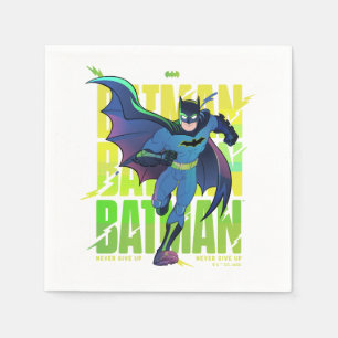 Aldrig Ge Up Batman Running Graphic Pappersservett