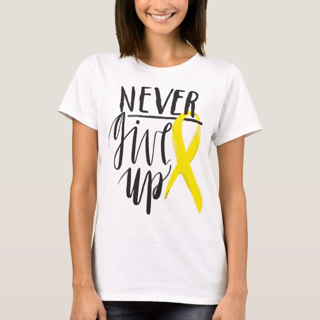 ALDRIG GE UP Bella+Canvas Boykompis T-Shirt (Framsida)