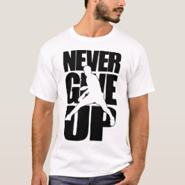 Aldrig Ge Up Bord Tennis T Shirt
