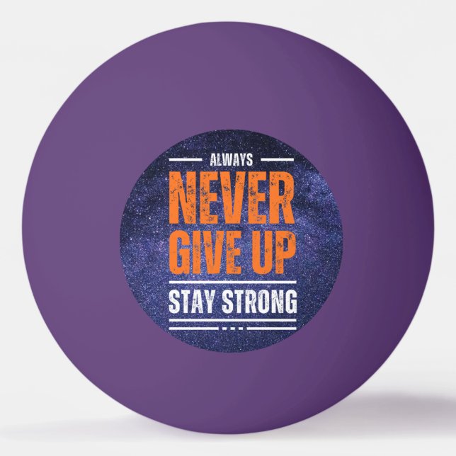 Aldrig Ge Up: Cosmic Edition Pingisboll (Framsidan)