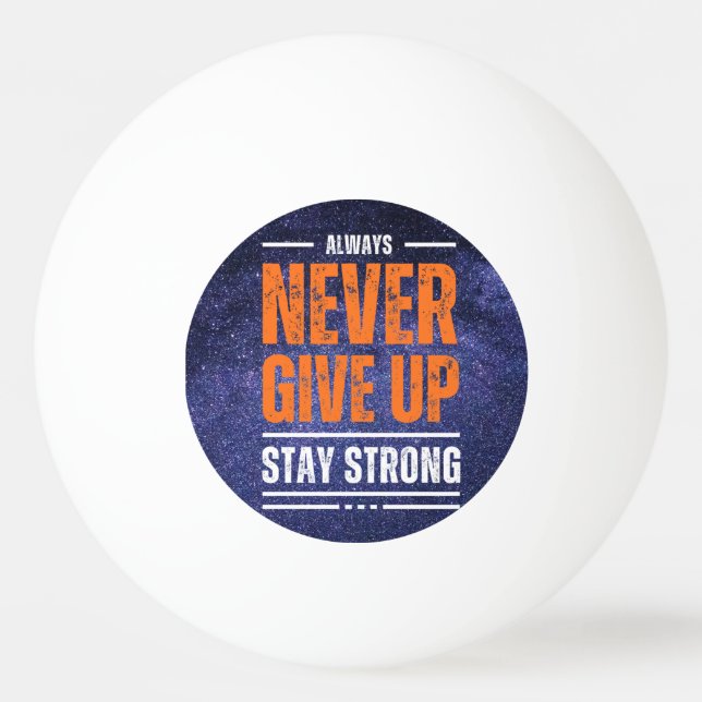 Aldrig Ge Up: Cosmic Edition Pingisboll (Framsidan)