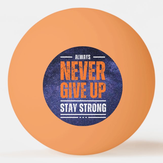 Aldrig Ge Up: Cosmic Edition Pingisboll (Framsidan)