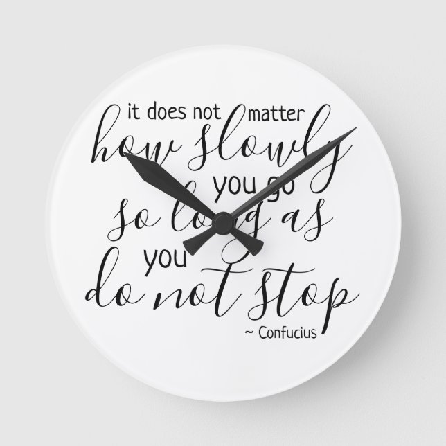 Aldrig Ge Up, Ge inte upp Rund Klocka (Framsida)