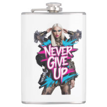 Aldrig Ge Up Graffiti Quote