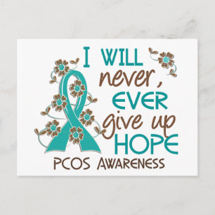 Aldrig Ge Up Hope 4 PCOS Vykort