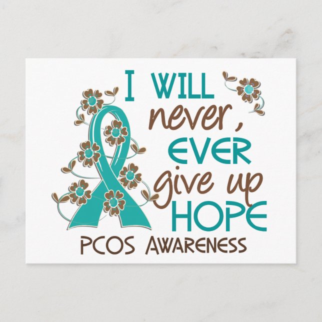 Aldrig Ge Up Hope 4 PCOS Vykort (Framsida)