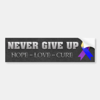 Aldrig Ge Up Hope Bladder Cancer Awareness Bildekal