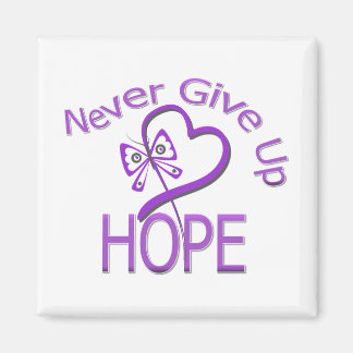 Aldrig Ge Up Hope Domestic Violence Magnet