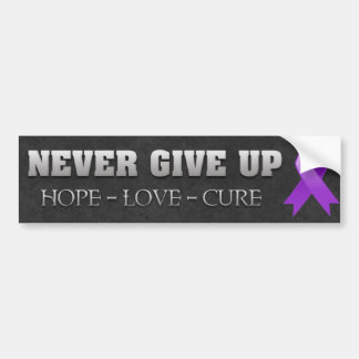 Aldrig Ge Up Hope Leiomyosarcoma Awareness Bildekal