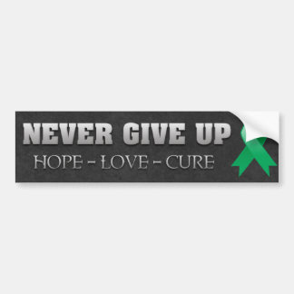 Aldrig Ge Up Hope Liver Cancer Awareness Bildekal
