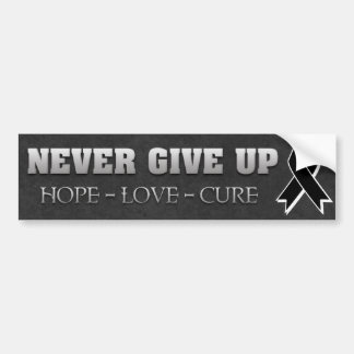 Aldrig Ge Up Hope Melanoma Awareness Bildekal
