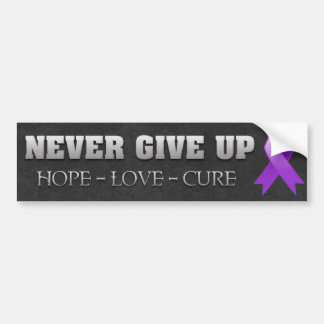 Aldrig Ge Up Hope Pancreatic Cancer Awareness Bildekal