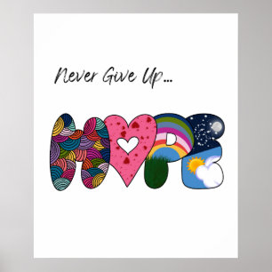 Aldrig Ge Up Hope Poster