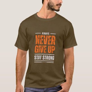 ALDRIG GE UP Manar Motivational T-Shirt