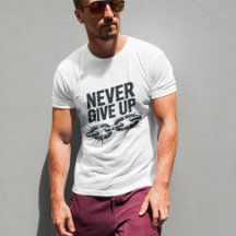 "Aldrig Ge up" Motiv Vintage av offertkedja