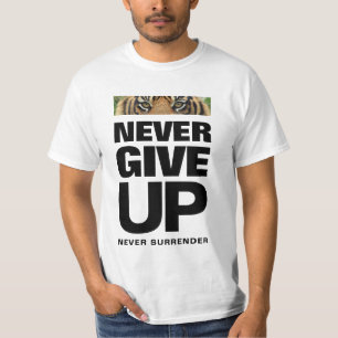 Aldrig Ge up-offert för att överge aldrig slutförd T Shirt