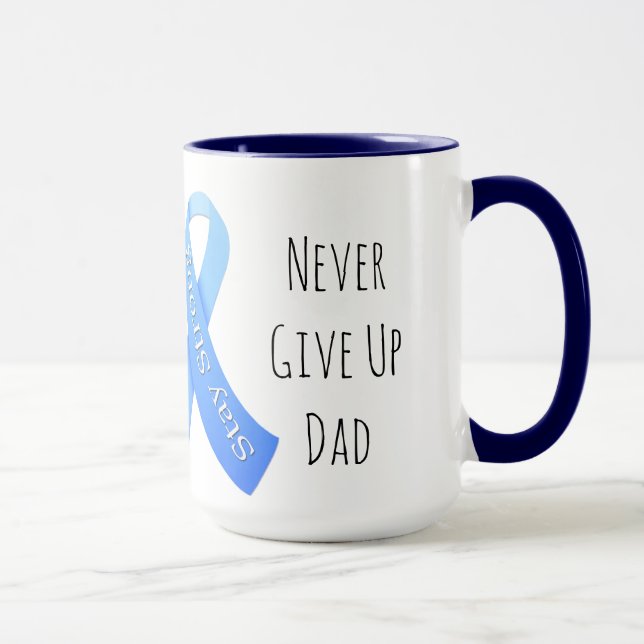 Aldrig Ge Up Pappa Personlig Coffee Mugg (Höger)