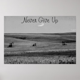 Aldrig Ge Up-poster Poster