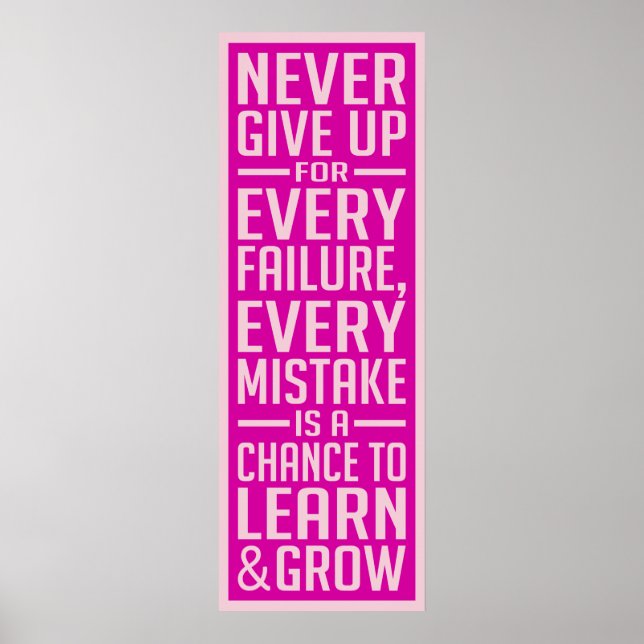 Aldrig Ge Up-poster Poster (Framsidan)