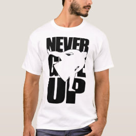 Aldrig Ge Up Sumo Wrestler T Shirt