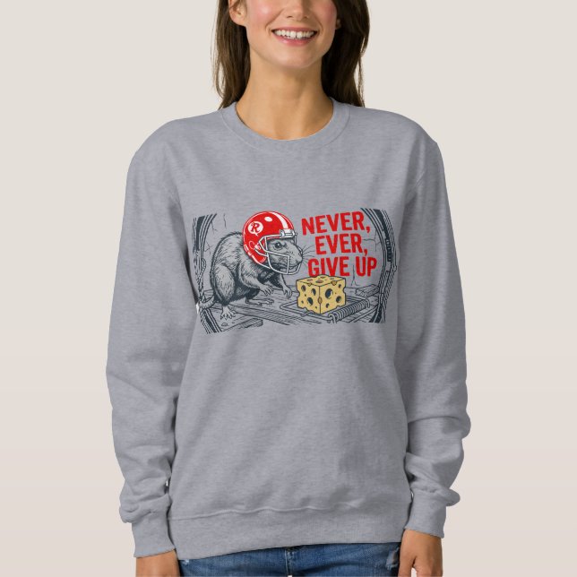 Aldrig ge upp 2 t shirt (Framsida)