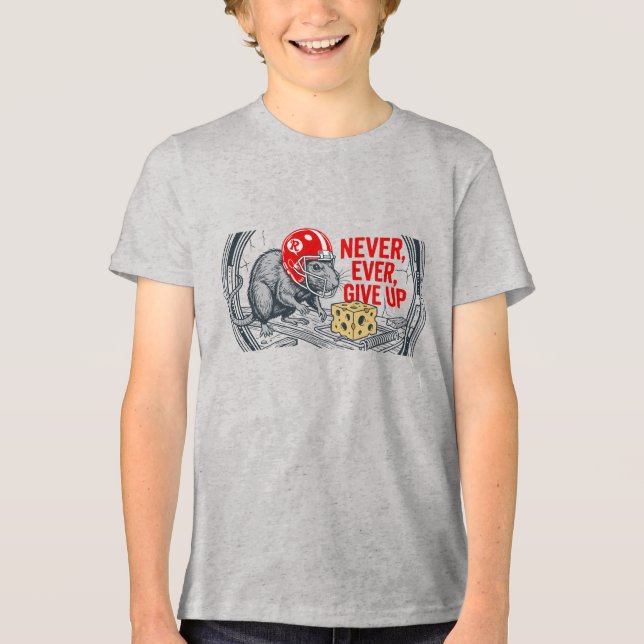 Aldrig ge upp 2 t shirt (Framsida)