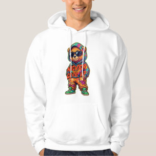 Aldrig Ge Upp Cool Björn Design Hoodie