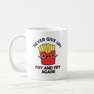 Aldrig Ge upp fjällande och grå än en gång positiv Kaffemugg