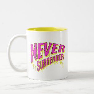 Aldrig Ge Upp Graffiti Motivation Typografi Två-Tonad Mugg