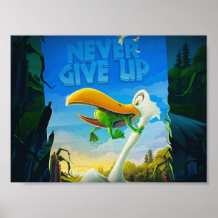 Aldrig ge upp groda poster