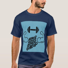 Aldrig Ge Upp Gym Motivation | Träningsstång & Mus T Shirt