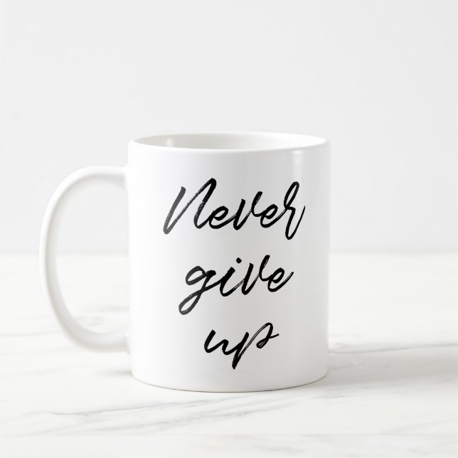 Aldrig ge upp kaffemugg (Vänster)