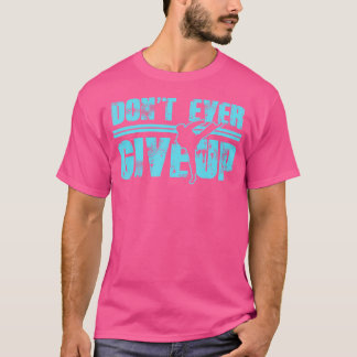 Aldrig Ge upp Martial Arts Kickboxing Taekwon T Shirt