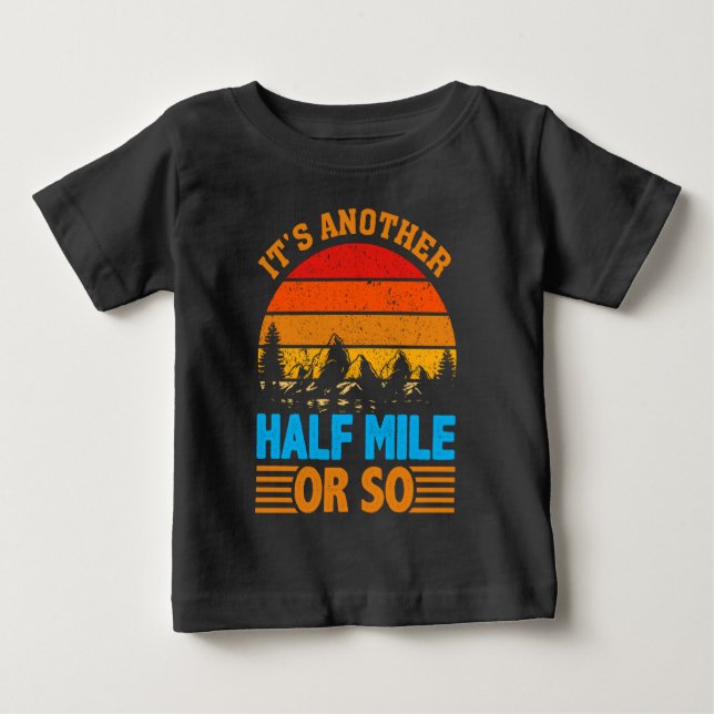 aldrig ge upp med vandrande mantra, naturprospekte t shirt (Framsida)