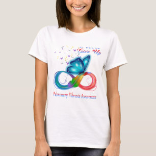 Aldrig Ge upp medvetenheten om lungfibros T Shirt