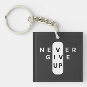 Aldrig Ge Upp Modern Minimalistisk Typografi