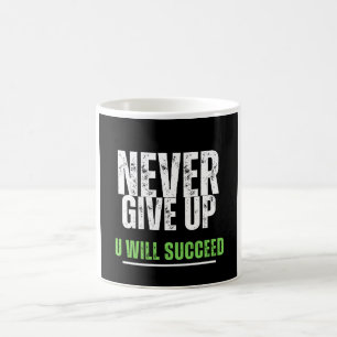 Aldrig Ge upp Motiv design Kaffemugg
