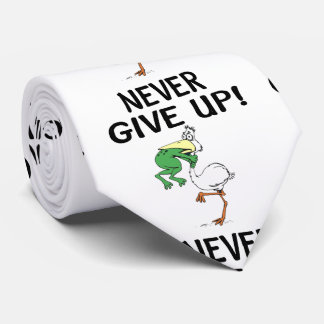 Aldrig Ge upp Motiv Pelican och Frog Slips